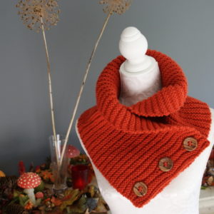 Fabulous Ribbed Cowl Scarf Knitting Pattern