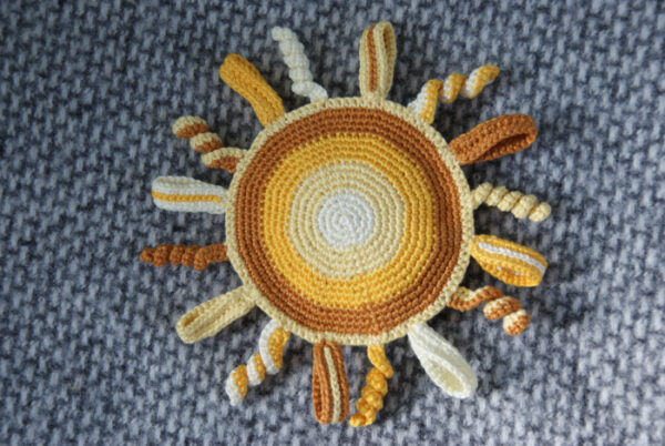 Happy Sun Baby Crinkle Toy Crochet Pattern - Image 2