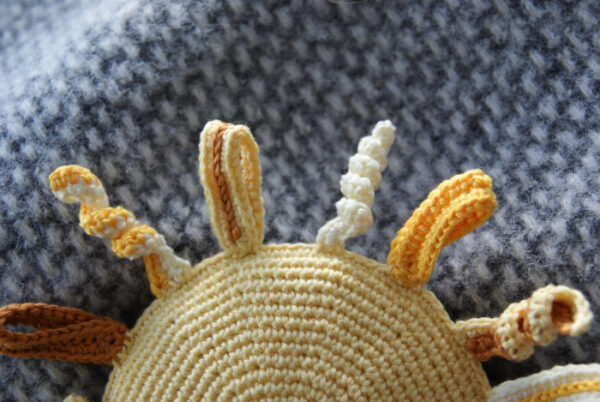 Happy Sun Baby Crinkle Toy Crochet Pattern - Image 6