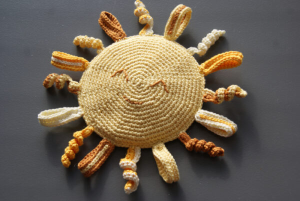 Happy Sun Baby Crinkle Toy Crochet Pattern - Image 7