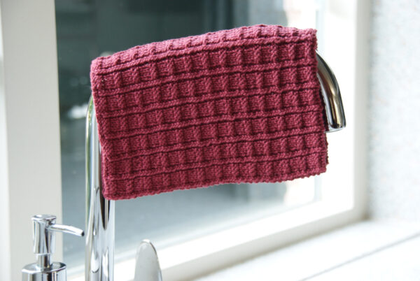 Homey Dishcloth with Waffle Stitch Knitting Pattern - Image 5
