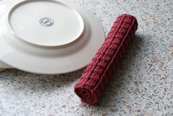 Homey Dishcloth with Waffle Stitch Knitting Pattern - Image 6